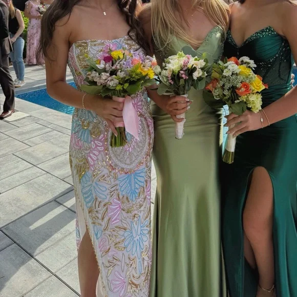 Rachel Allan Gray Tuxedo Modern Classic Style - Picture 2 of 2